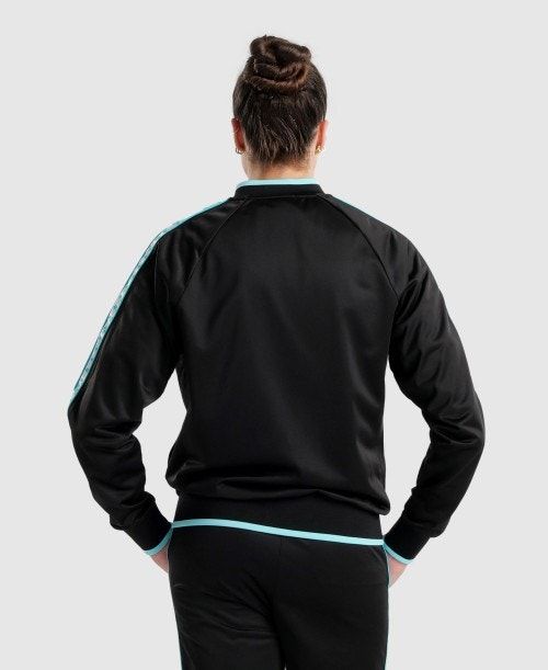 Arena Diamonds Relax Iv Jacket Black / White / Blue | 24917-GLEY