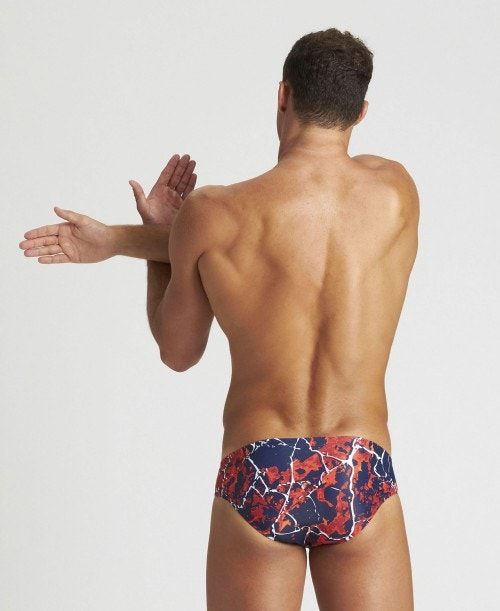 Arena Earth Texture Brief Navy / Red Multicolor | 51280-VCJP