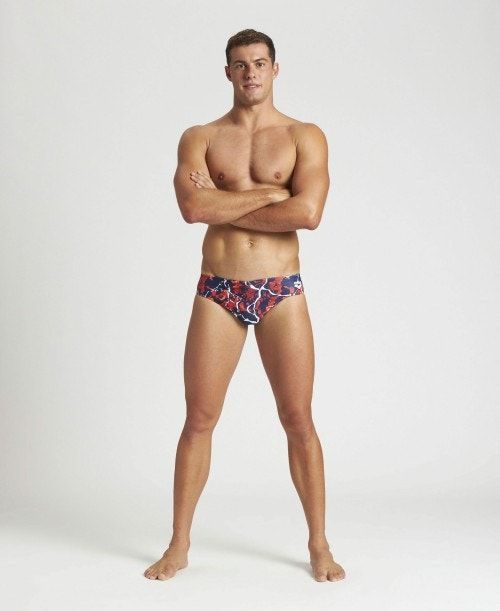 Arena Earth Texture Brief Navy / Red Multicolor | 51280-VCJP