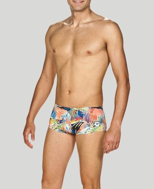 Arena Floral Allover Square Short - Maxlife Black / Multicolor | 01372-KZUA