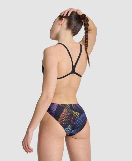 Arena Halftone Challenge Back One Piece Multicolor | 40295-KJAM