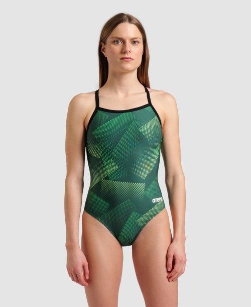 Arena Halftone Lightdrop Back One Piece Multicolor | 71456-BHQD