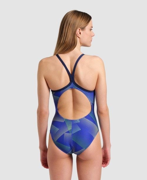 Arena Halftone Lightdrop Back One Piece Multicolor | 64293-ICKV