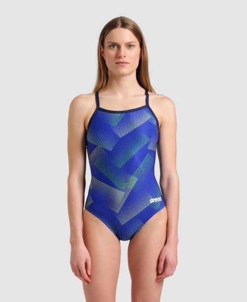 Arena Halftone Lightdrop Back One Piece Multicolor | 64293-ICKV