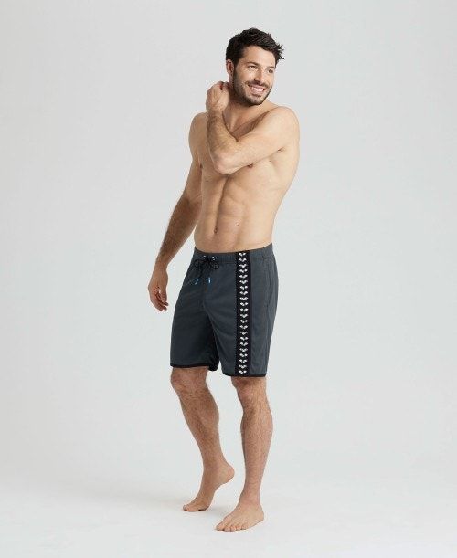 Arena Icons Beach Bermuda Short Black | 73698-QDJX