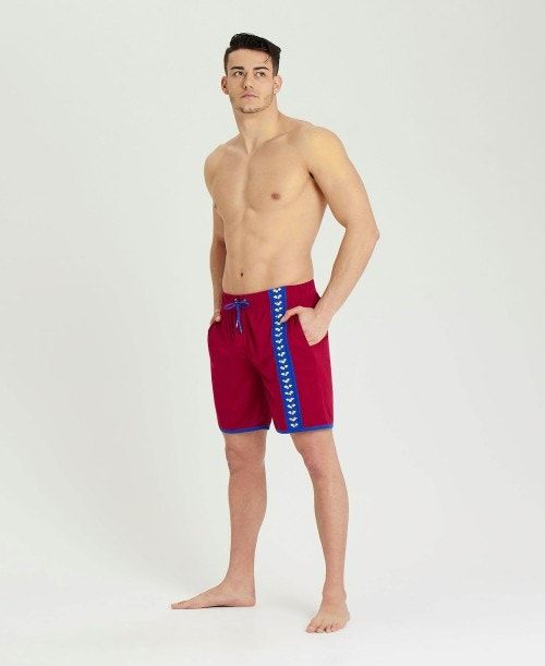 Arena Icons Beach Bermuda Short Burgundy / Blue | 36047-UXAH