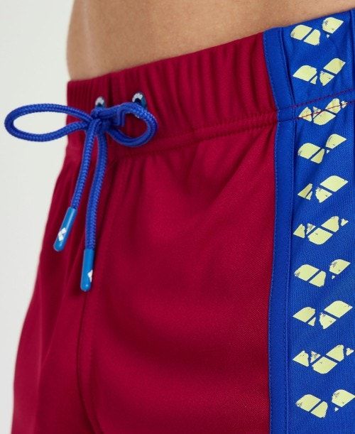 Arena Icons Beach Bermuda Short Burgundy / Blue | 36047-UXAH