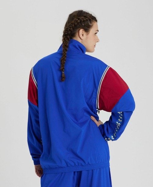 Arena Icons Convertible Jacket Blue / Burgundy / White | 67392-AETJ