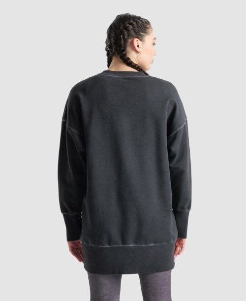 Arena Icons Oversized Crewneck Black / White | 43058-HKLM