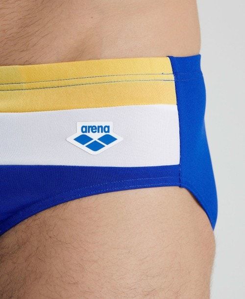 Arena Icons Panel Briefs Blue / Burgundy / Blue | 49762-UJHA