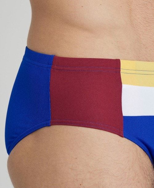 Arena Icons Panel Briefs Blue / Burgundy / Blue | 49762-UJHA