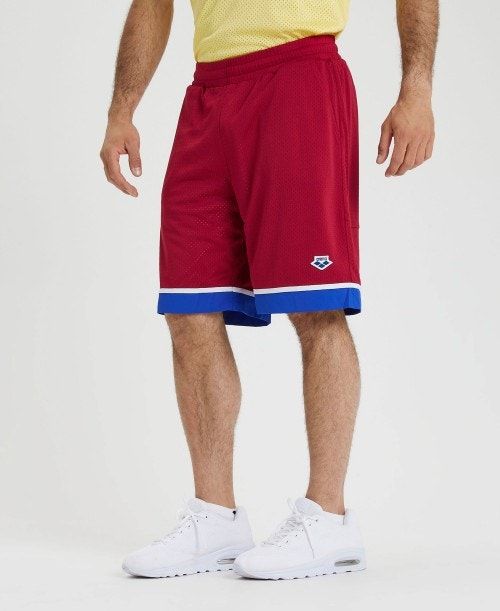 Arena Icons Reversible Bermuda Short Burgundy / Blue / Multicolor | 20351-PKEV