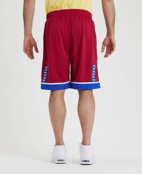 Arena Icons Reversible Bermuda Short Burgundy / Blue / Multicolor | 20351-PKEV