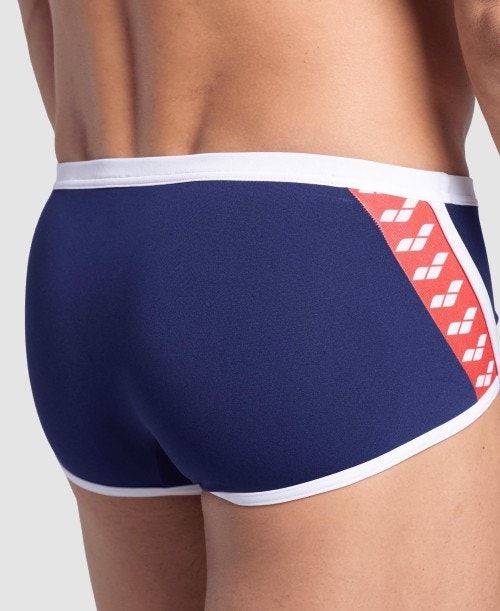 Arena Icons Solid Low Waist Short Navy / White / Red Multicolor | 43817-ZNPA