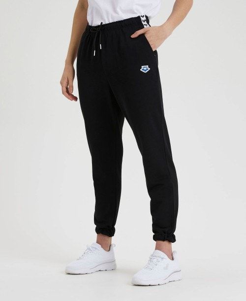 Arena Icons Solid Pant Black / White / Black | 86932-XJYG