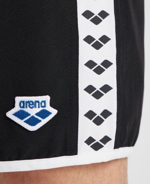 Arena Icons Team Stripe Bermuda Black / White | 34178-FVAX