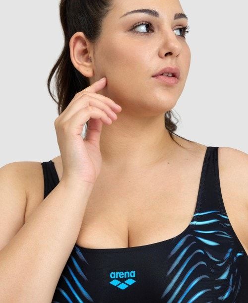 Arena Imprint U Back One Piece Plus Multicolor | 47512-VZHR