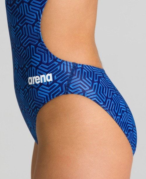 Arena Kikko Challenge Back One Piece Navy / Multicolor Navy | 95863-TBUS