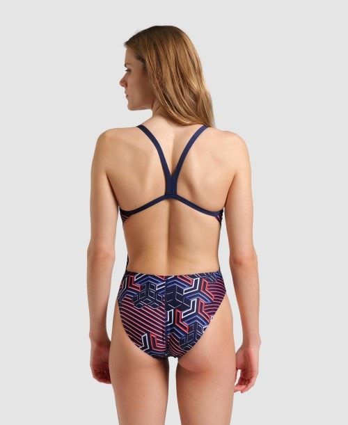 Arena Kikko Pro Challenge Back One Piece Navy | 34805-PTGE