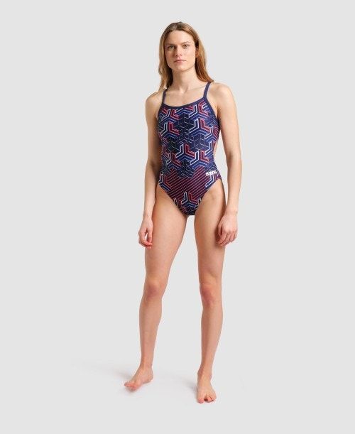 Arena Kikko Pro Challenge Back One Piece Navy | 34805-PTGE