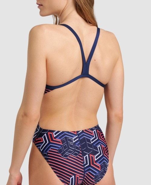 Arena Kikko Pro Challenge Back One Piece Navy | 34805-PTGE