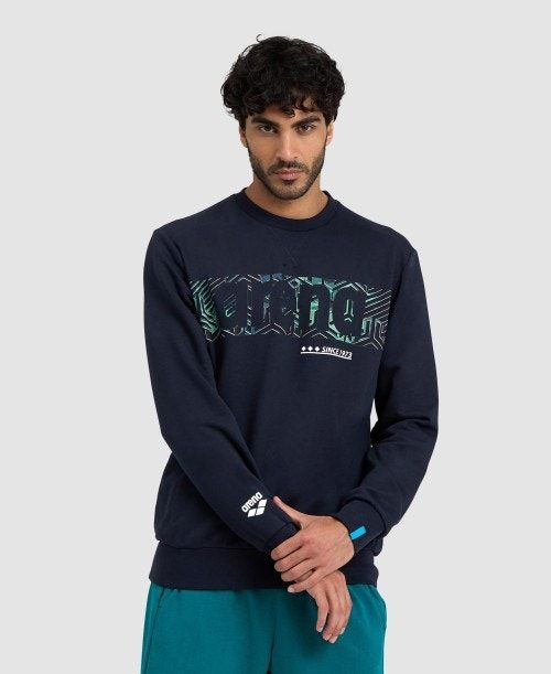 Arena Logo Crewneck Navy / Navy | 45016-WBYG