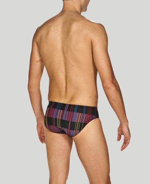 Arena Mixed Stripes Brief - Maxlife Black / Multicolor | 21703-EKJU