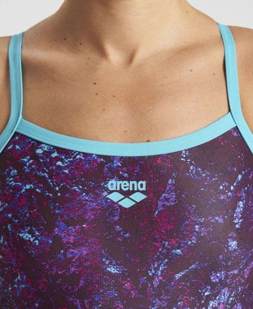 Arena Mountains Texture Light Drop Back One Piece Multicolor | 02678-PTRF