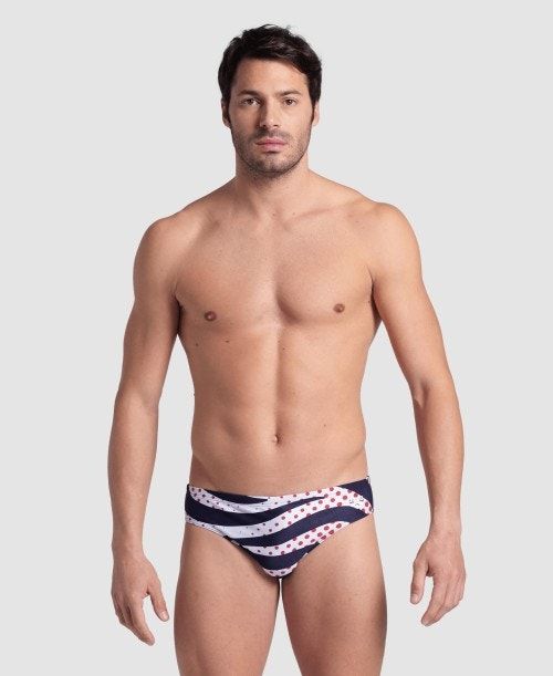 Arena Multi Stripes Swim Briefs Multicolor | 34890-BLCN