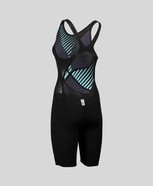 Arena Powerskin Carbon Glide Diamonds Open Back Dark Grey | 81524-GMTR