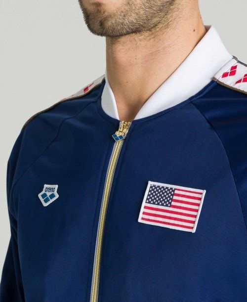 Arena Relax Iv Nations Team Jacket Navy | 57014-WVTH