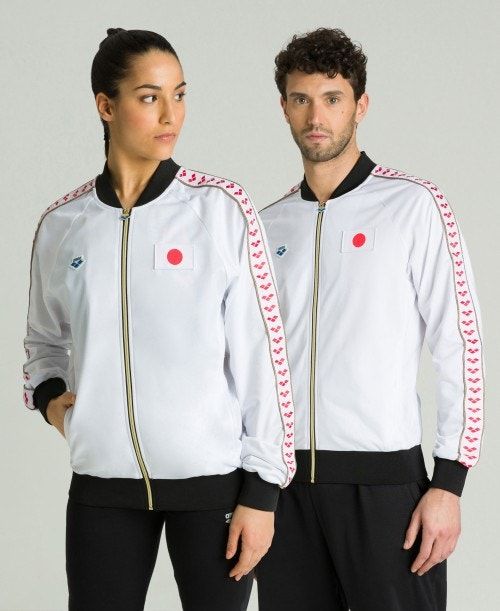 Arena Relax Iv Nations Team Jacket White | 90174-WZDO