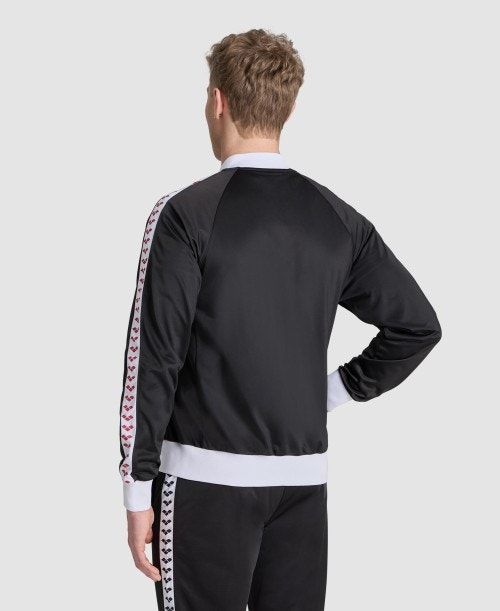 Arena Relax Iv Team Full-zip Jacket Black / White / Red | 02547-WBEQ