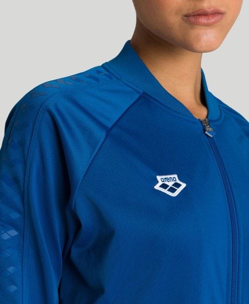 Arena Relax Iv Team Full-zip Jacket Blue | 68293-CIPB