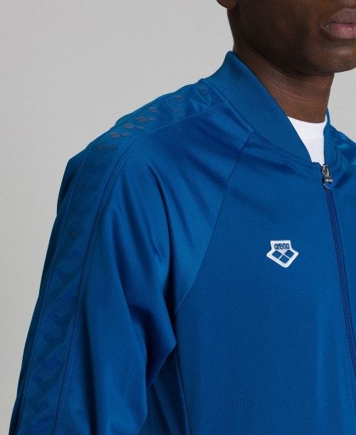 Arena Relax Iv Team Full-zip Jacket Blue | 59413-QRPV