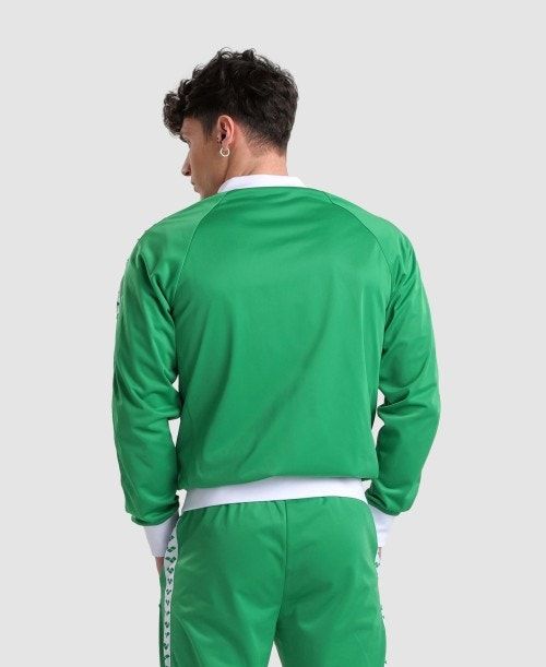 Arena Relax Iv Team Full-zip Jacket Green / White / Green | 48352-PGFM