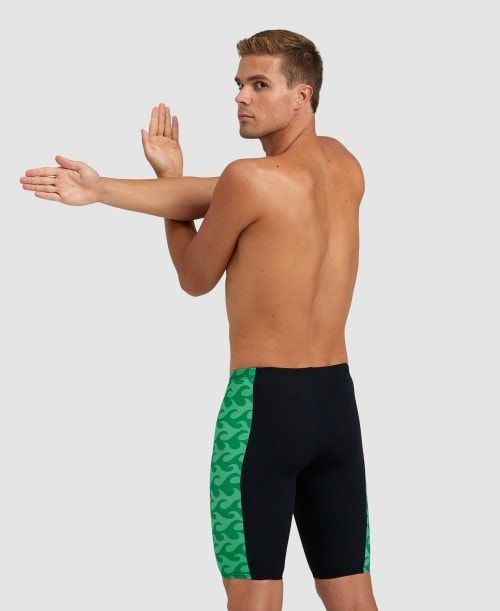 Arena Ride The Wave Jammer Black / Green | 48203-IHEZ