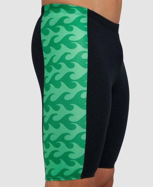 Arena Ride The Wave Jammer Black / Green | 48203-IHEZ