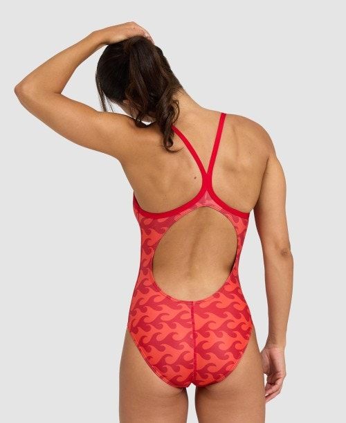 Arena Ride The Wave Light Drop Back One Piece Red / Red | 12039-HYRB