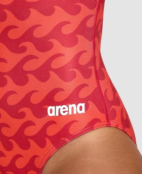 Arena Ride The Wave Light Drop Back One Piece Red / Red | 12039-HYRB