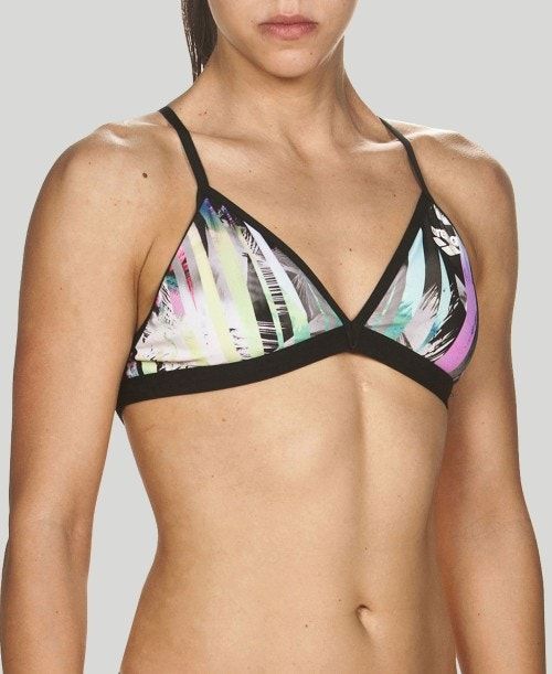 Arena Riviera Tie Back Top Black / Multicolor | 06387-JBVU