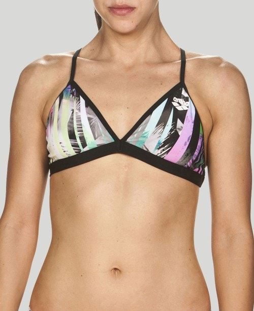 Arena Riviera Tie Back Top Black / Multicolor | 06387-JBVU