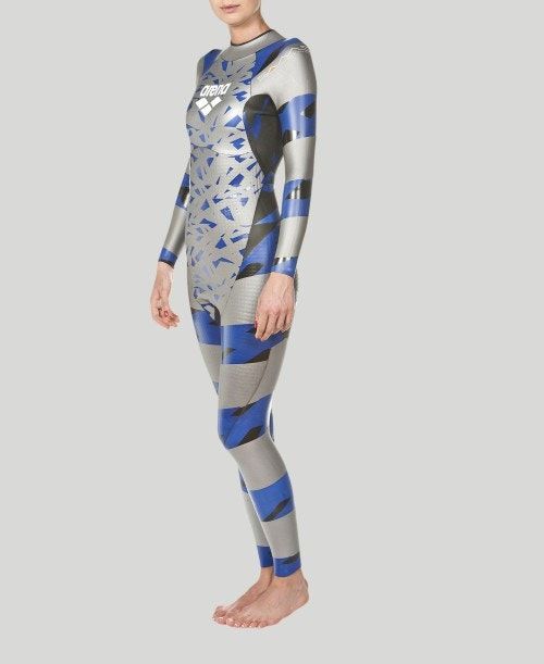 Arena Sams Carbon Triwetsuit Silver / Blue | 13097-OCHP