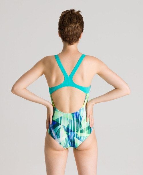 Arena Shading Prism Swim Pro Back- Maxlife Mint / Multicolor | 02513-WFPX