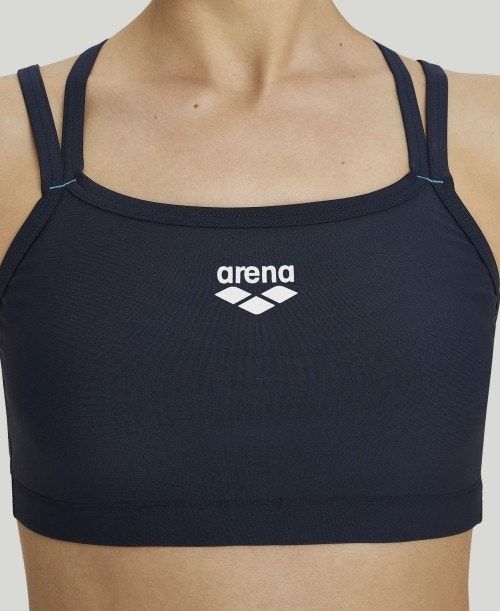 Arena Solid Bra Top Navy | 19678-INUM