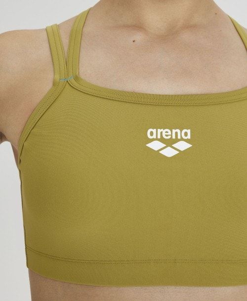 Arena Solid Bra Top Olive | 58617-CSOV