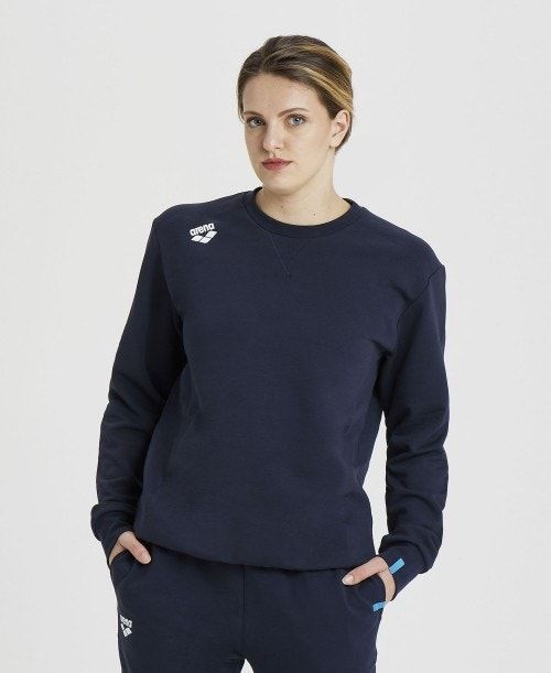 Arena Solid Crewneck Navy | 71035-FCQE