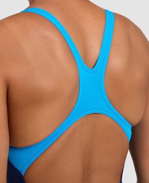 Arena Spikes Pro Back One Piece Navy / Turquoise | 31960-OTVP