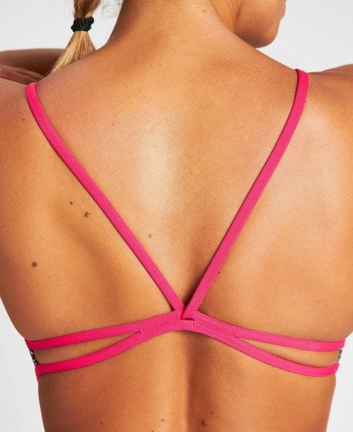 Arena Sunrays Lace Back One Piece Rose / Black Multicolor | 21439-MYHQ