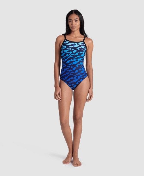 Arena Surfs Up Light Drop Back Swimsuit Multicolor | 89142-IYXH